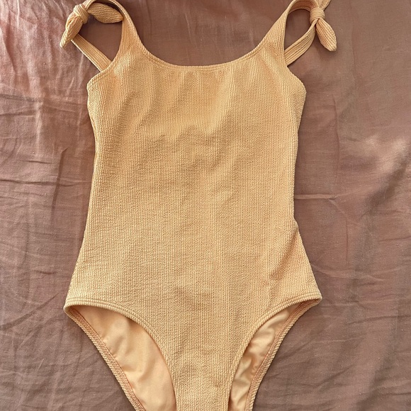 Orange ribbed Marks and Spencer swimsuit - Picture 4 of 4